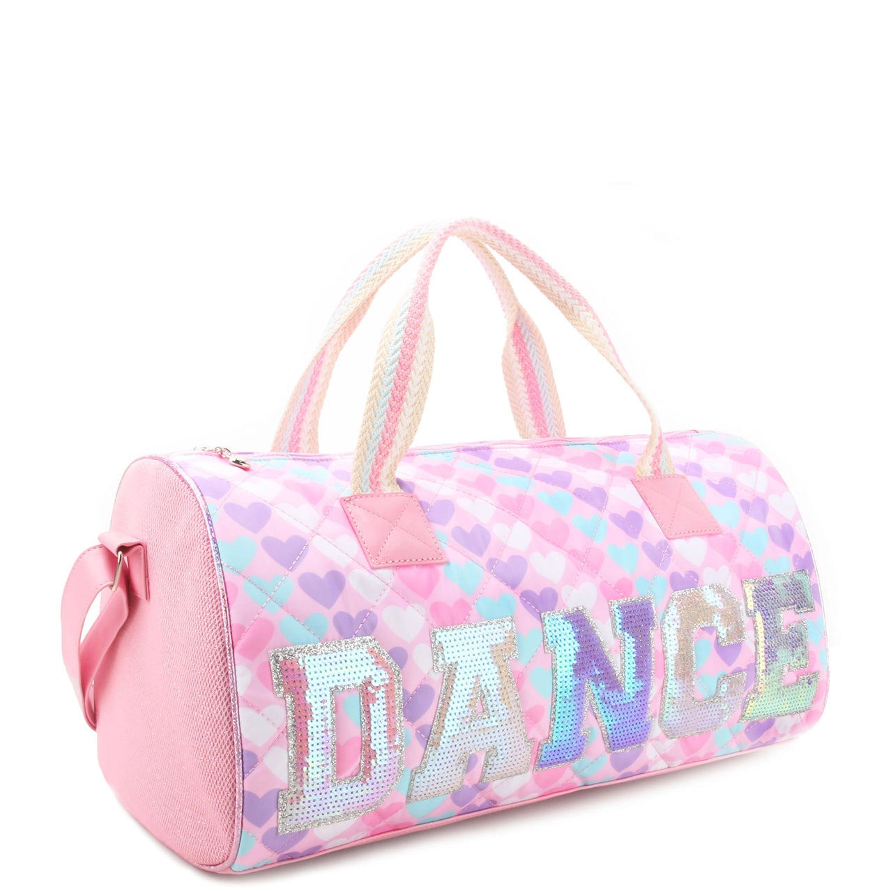 Dance Heart Printed Large Barrel Duffle Bag