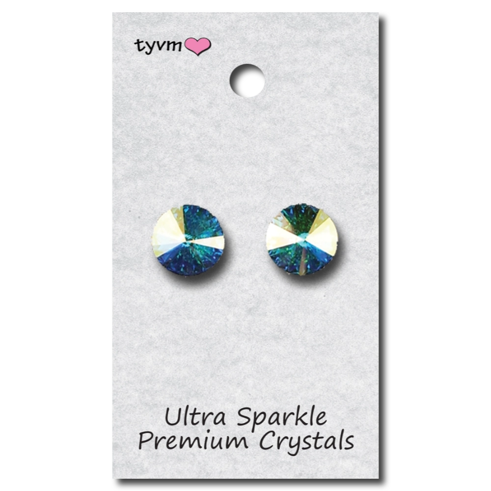 14 mm Single Stone Earrings (96014P)