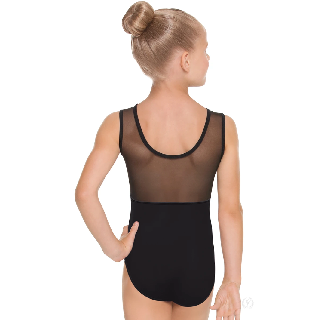 Youth Silhouette Mesh Back Tank Leotard (44586C)