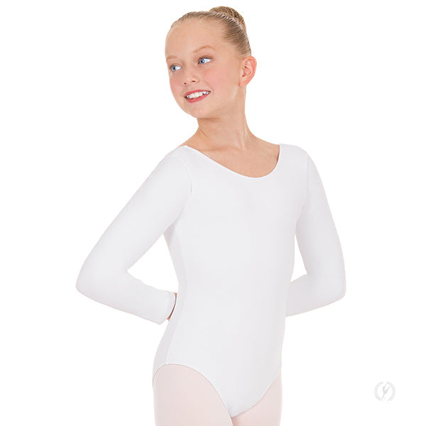 Girls Long Sleeve Leotard with Tactel® Microfiber (44265C)