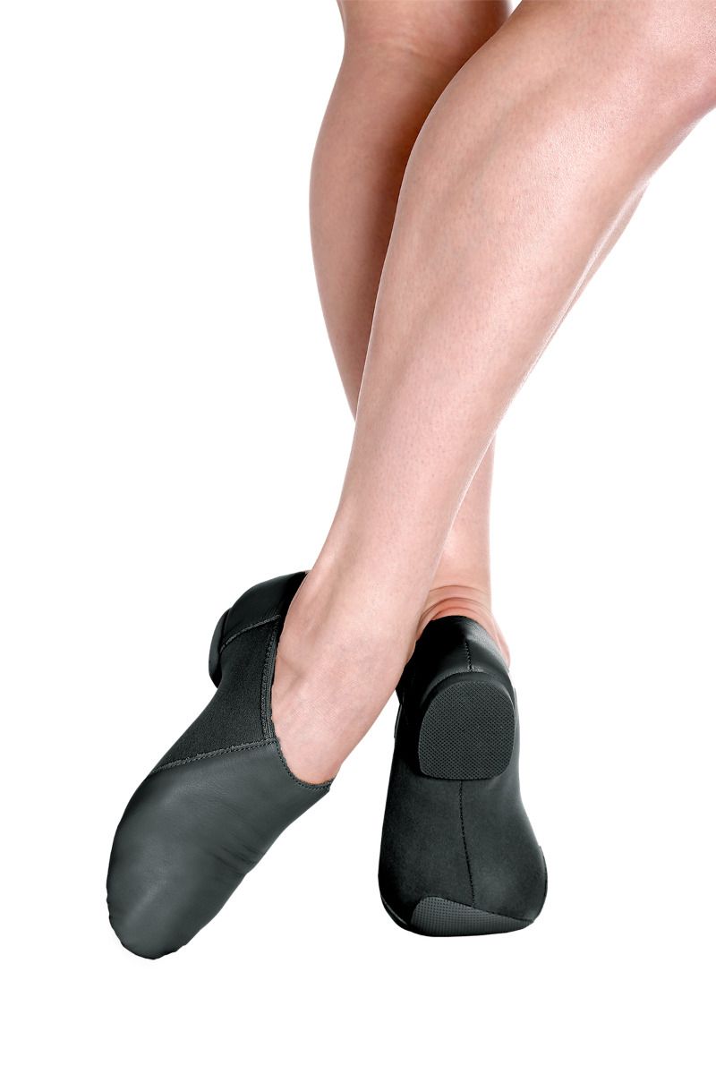 Child Slip-On Jazz Shoe (JZ43C) - Black and Caramel