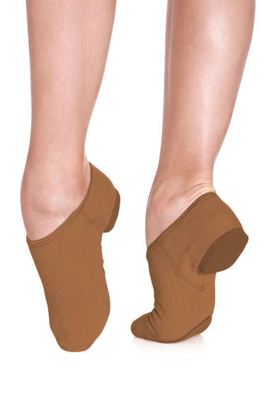 Jada Split Sole Stretch Canvas Jazz Shoe (JZ75) - Suntan