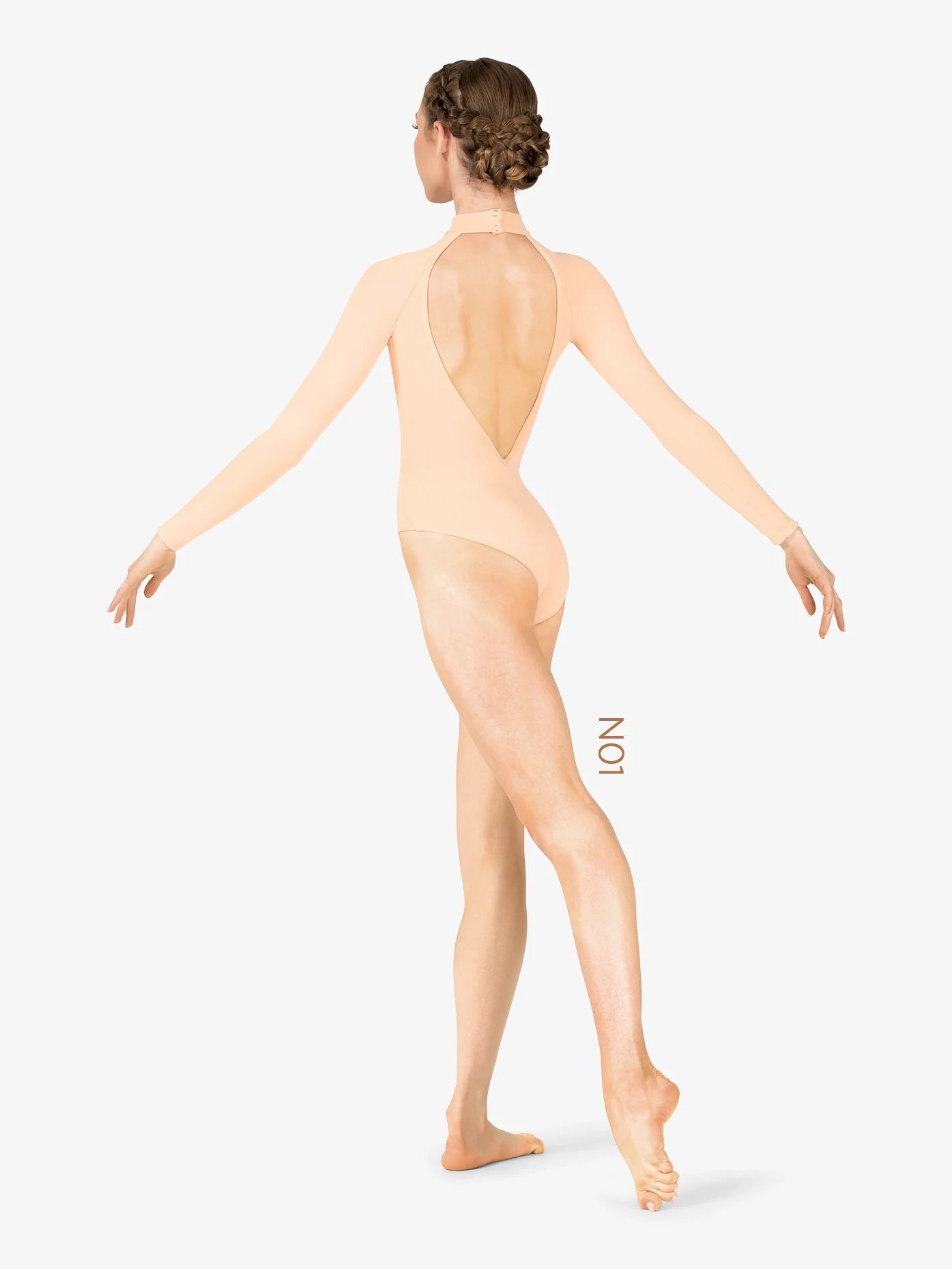 M2 Womens True Bare Long Sleeve Leotard