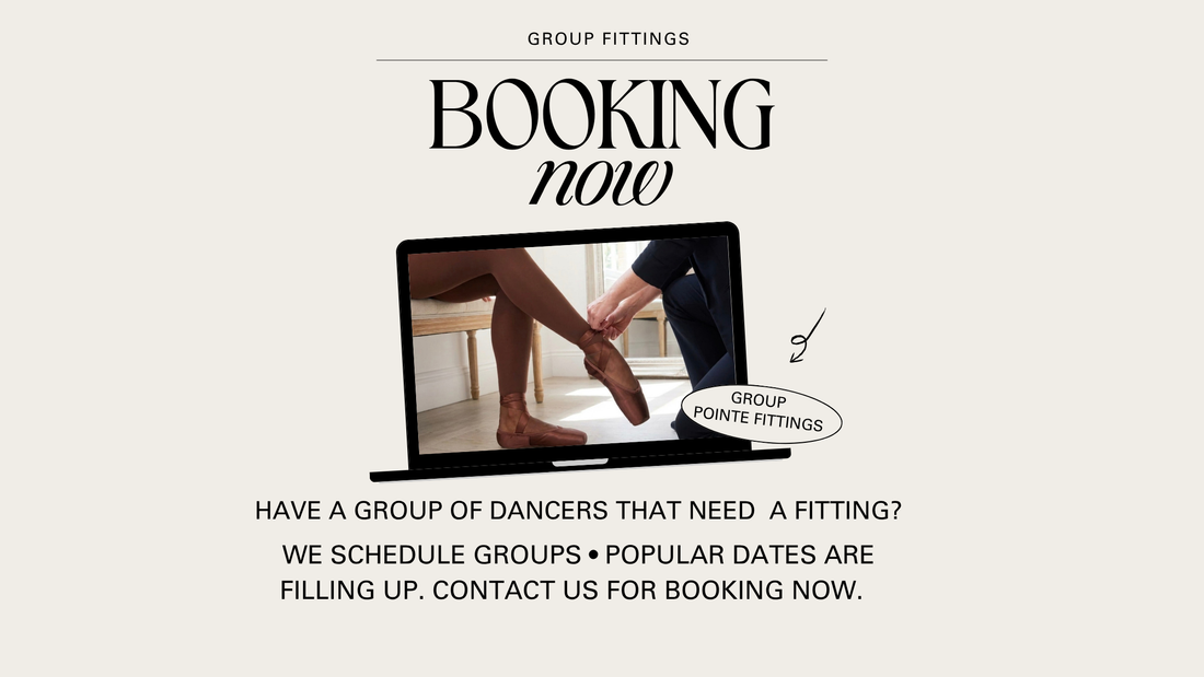Reserve Your Pointe Shoe Group Fitting Experience