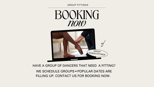 Reserve Your Pointe Shoe Group Fitting Experience