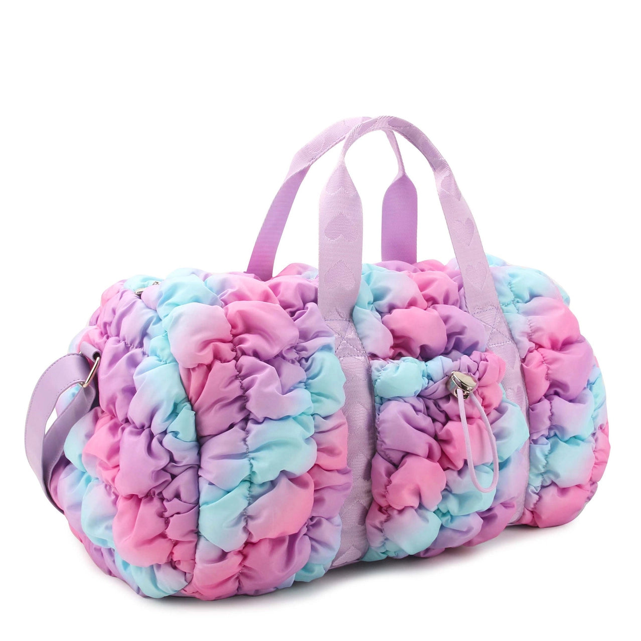 Quilted Scrunchies Ombré Large Barrel Duffle Bag