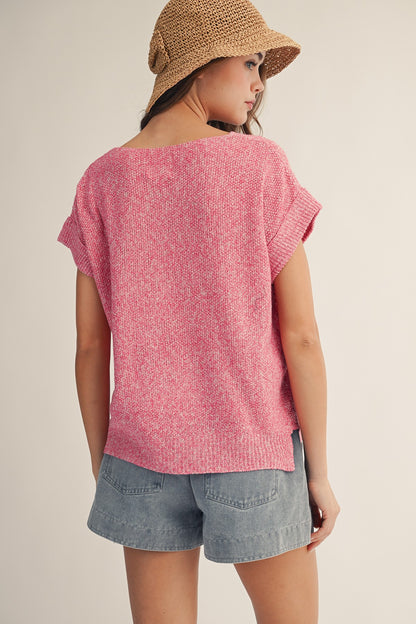 American Flag Knit Top