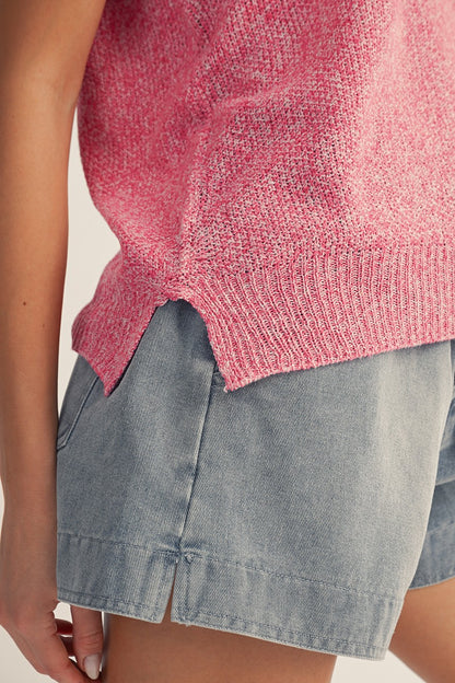 American Flag Knit Top