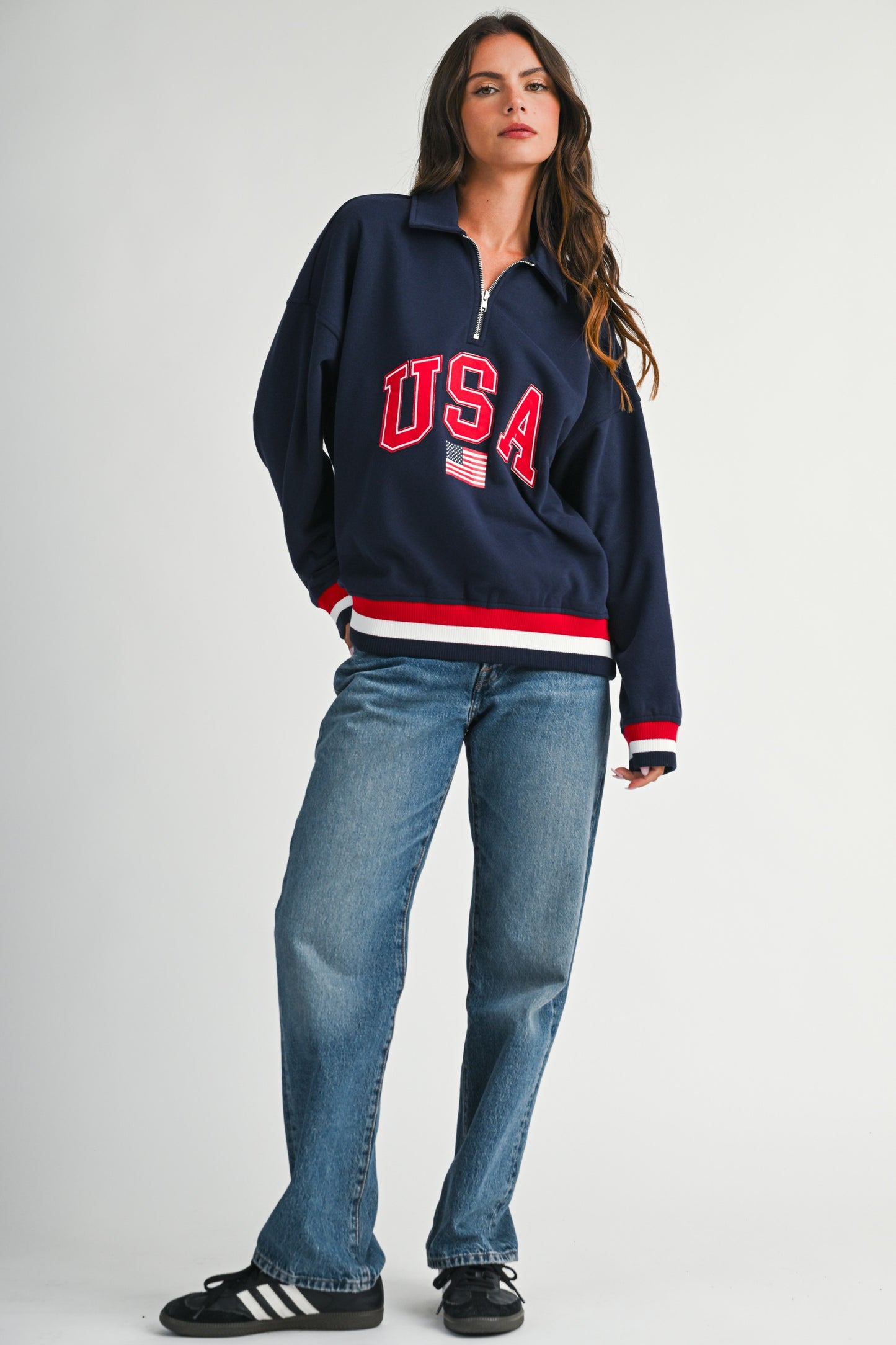 USA Quarter-Zip Pullover