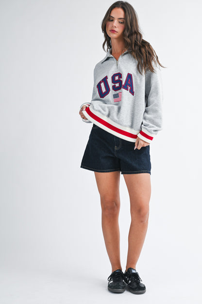 USA Quarter-Zip Pullover