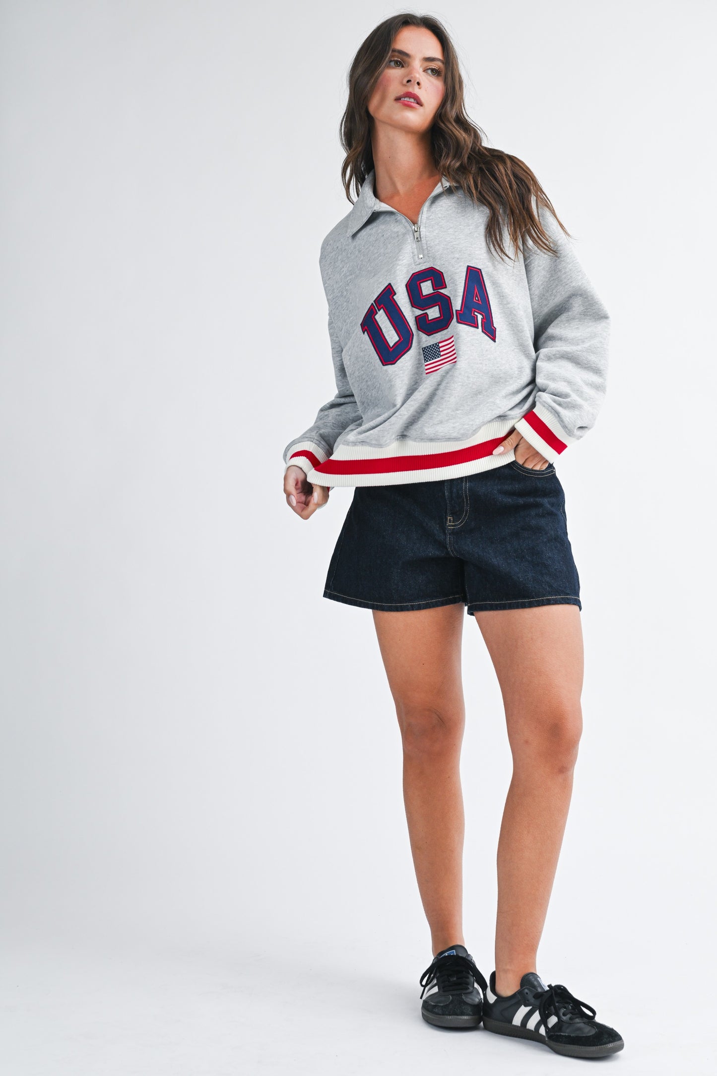 USA Quarter-Zip Pullover