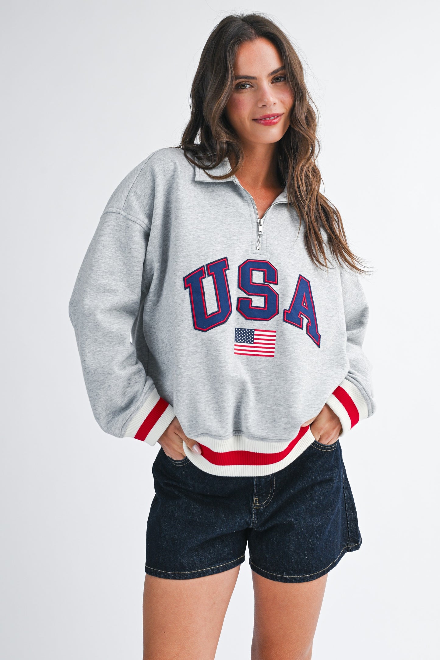 USA Quarter-Zip Pullover