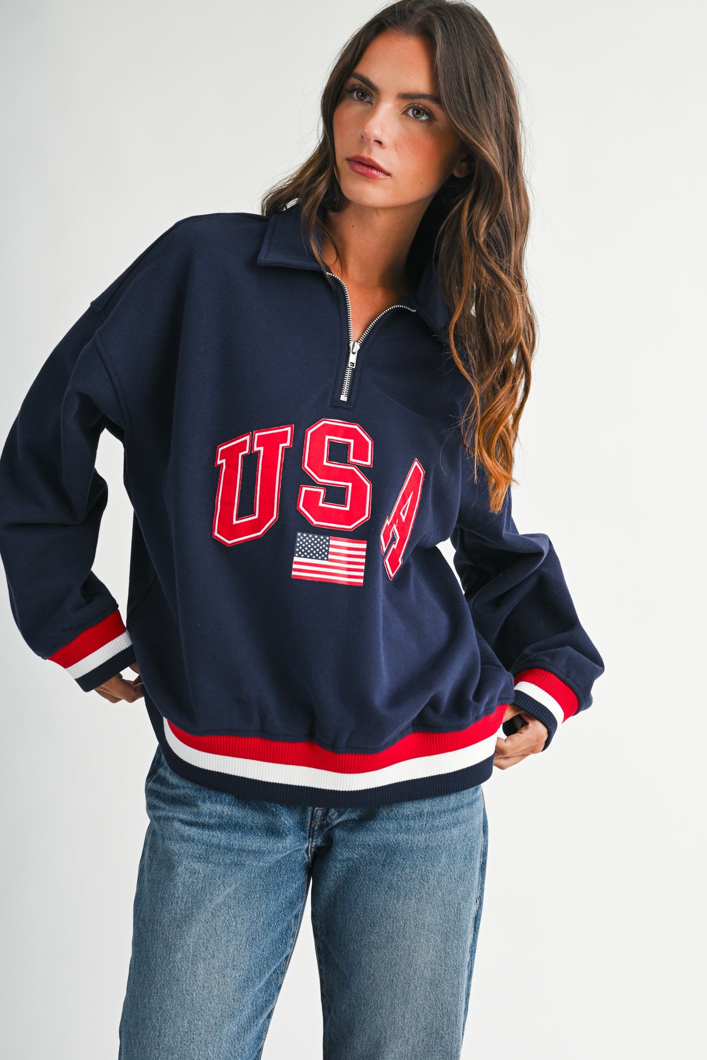 USA Quarter-Zip Pullover
