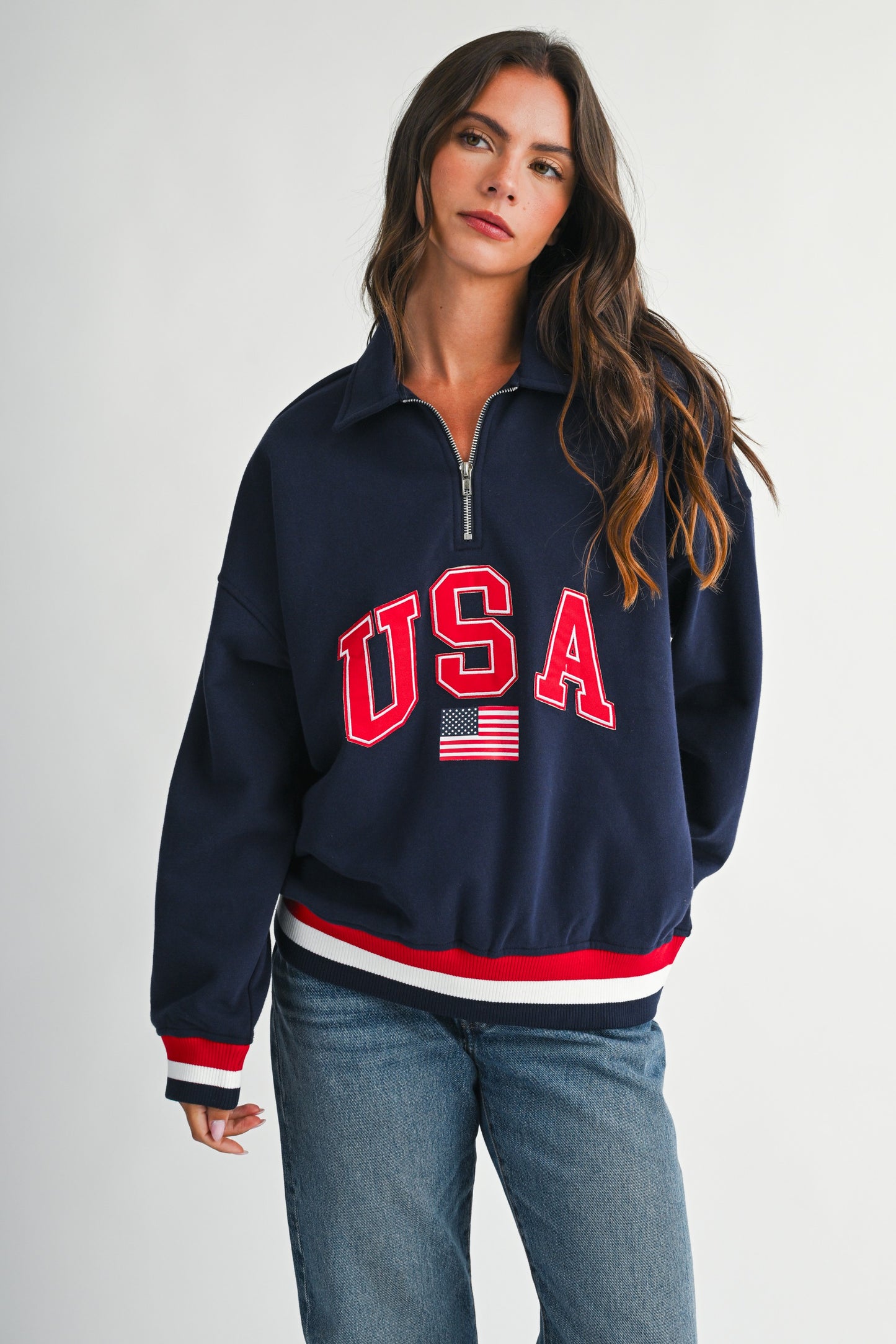 USA Quarter-Zip Pullover