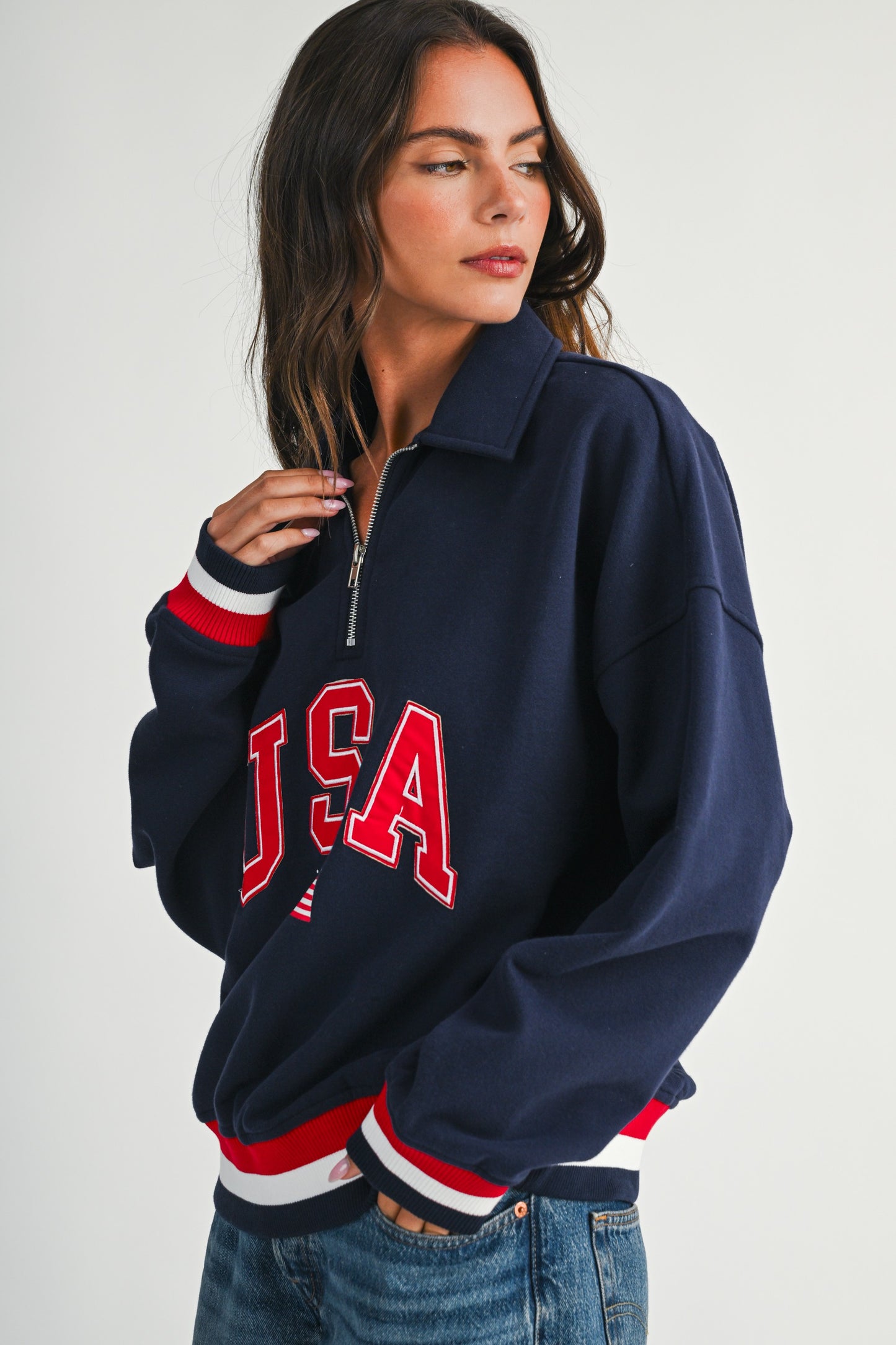 USA Quarter-Zip Pullover