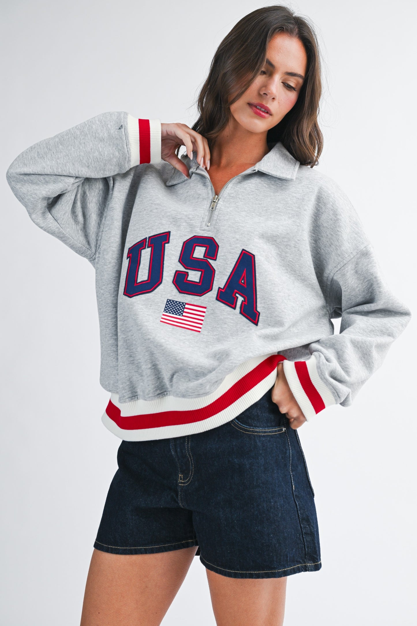 USA Quarter-Zip Pullover
