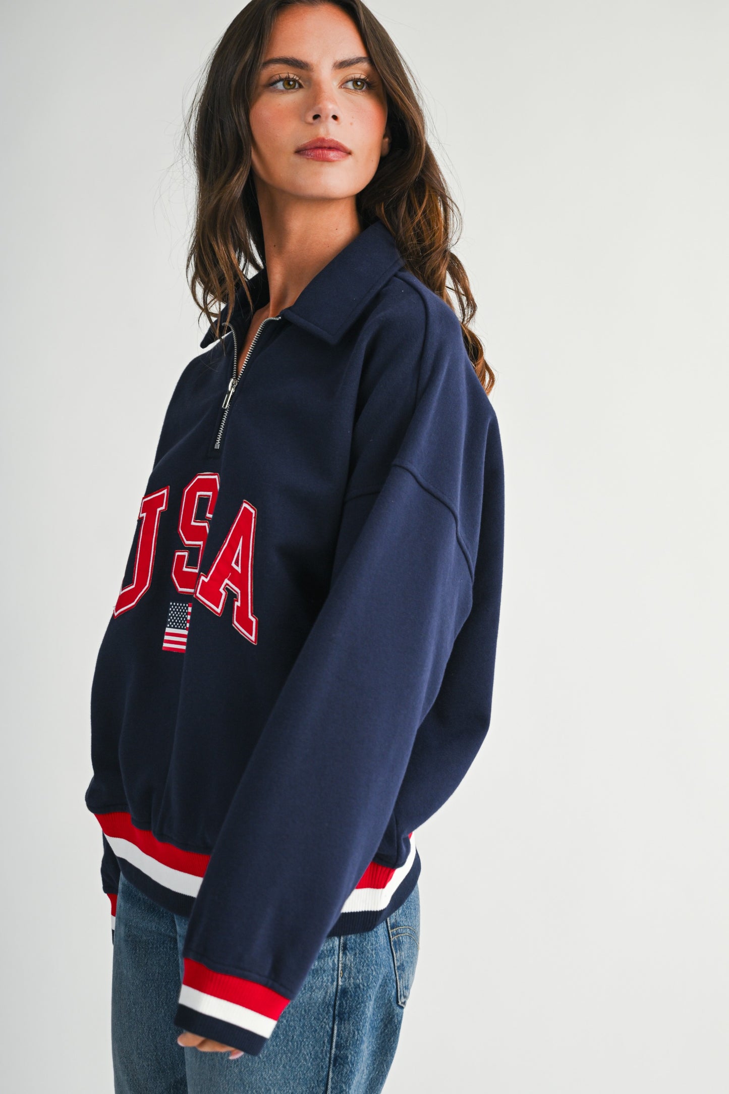 USA Quarter-Zip Pullover
