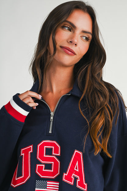 USA Quarter-Zip Pullover