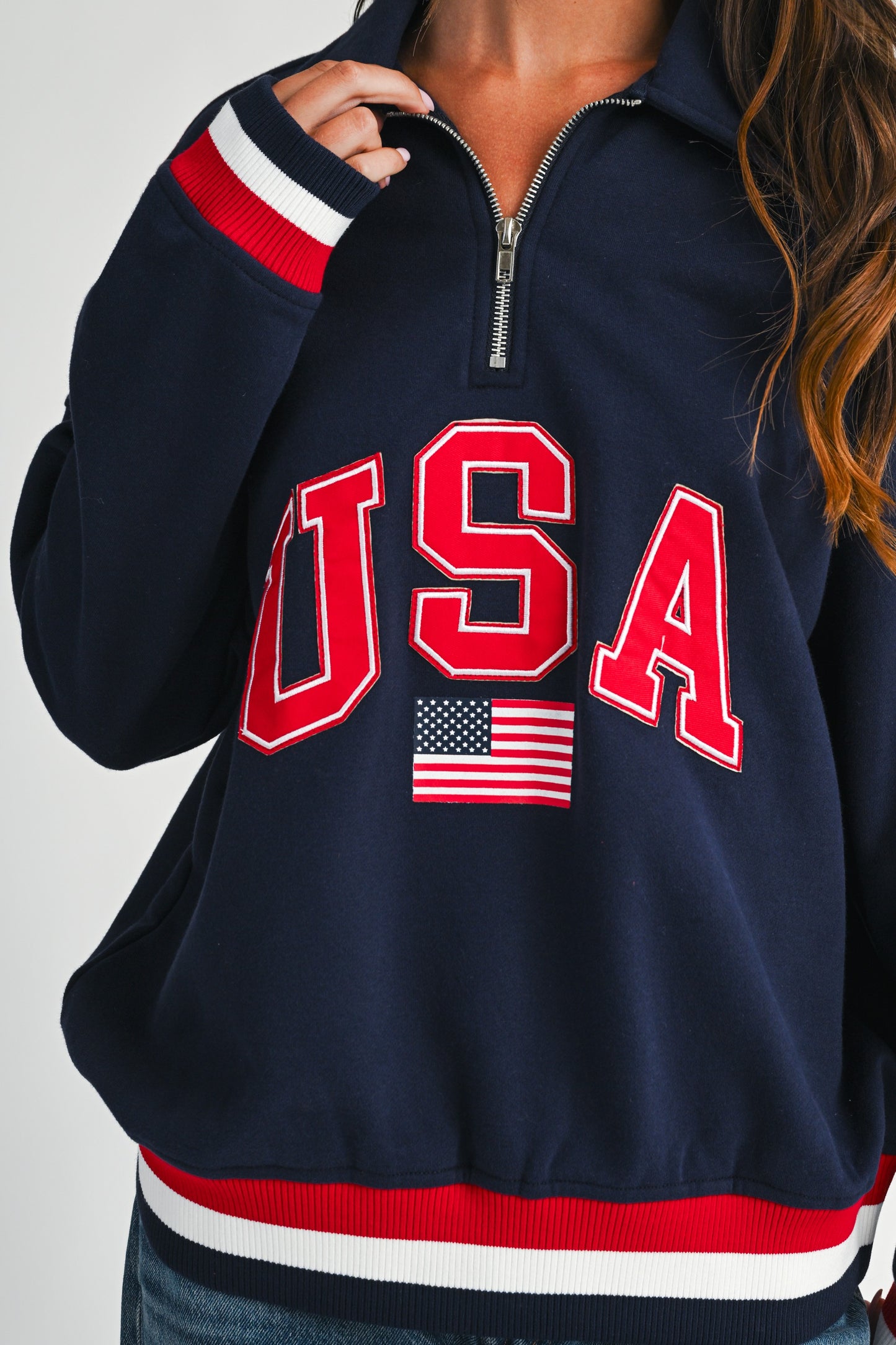 USA Quarter-Zip Pullover
