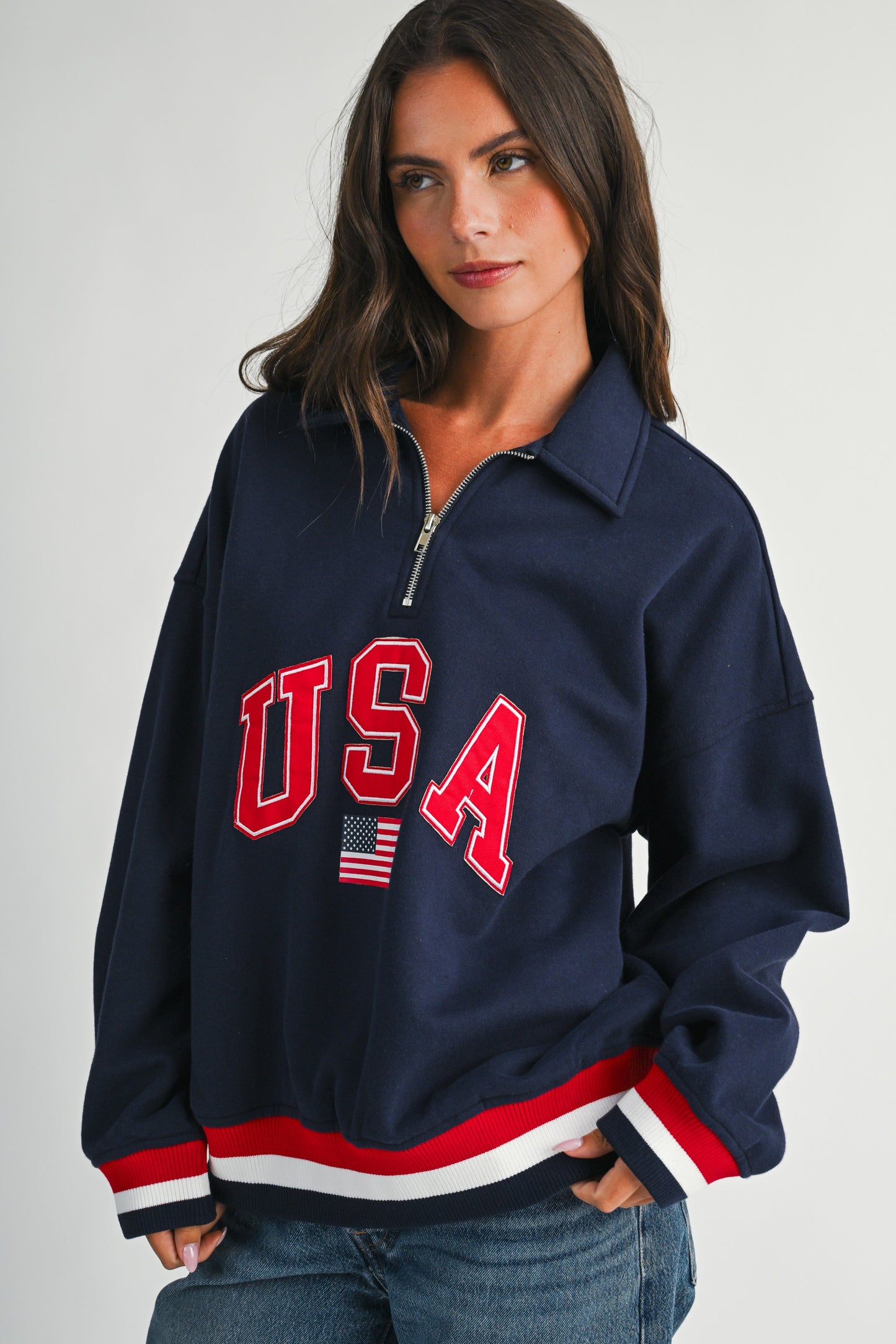 USA Quarter-Zip Pullover