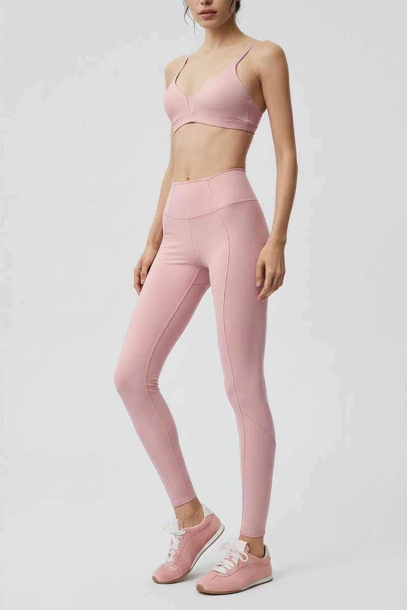 Seam Design High-Waist Leggings
