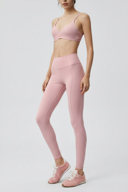 Seam Design High-Waist Leggings