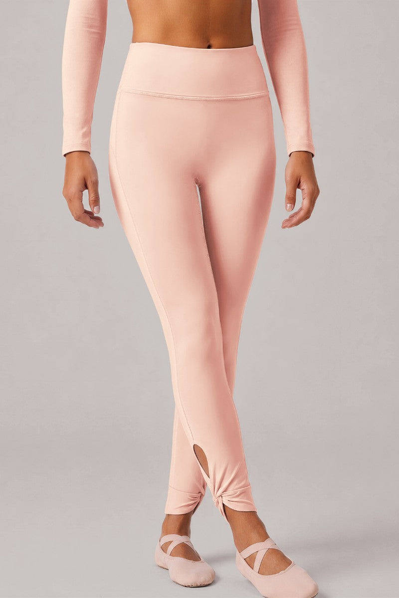 Side-Cut Pleated High Rise Leggings