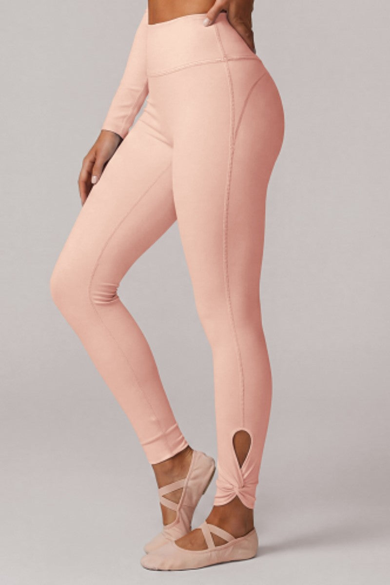 Side-Cut Pleated High Rise Leggings