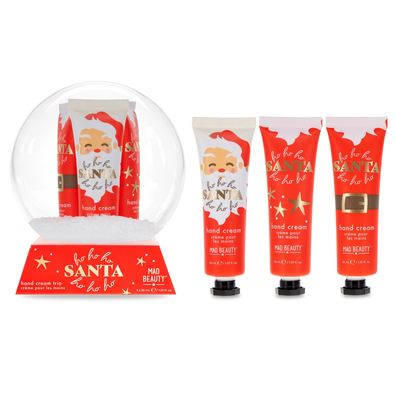 Ho Ho Ho Snow Globe Hand Cream Trio
