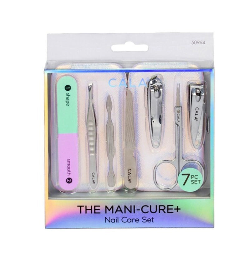 Cala 7 Piece Manicure Nail Set Implements Clipper Gift