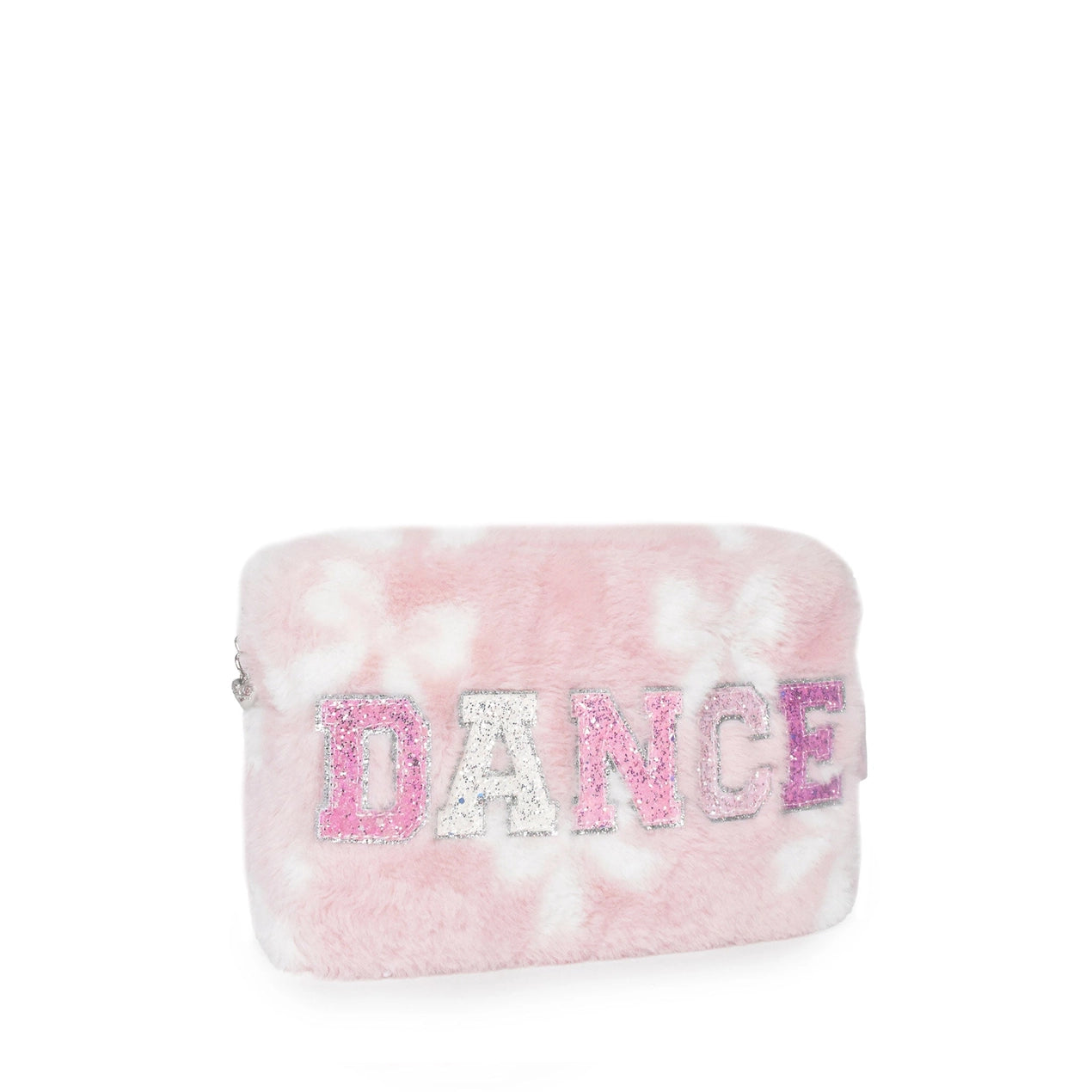 Dance Patch Plush Bow Print Pouch