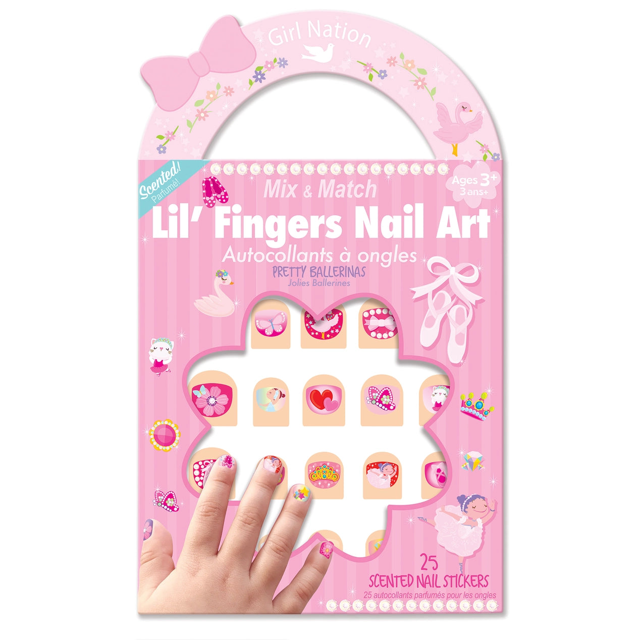 Ballet Bracelet and Nail Sticker Gift Set