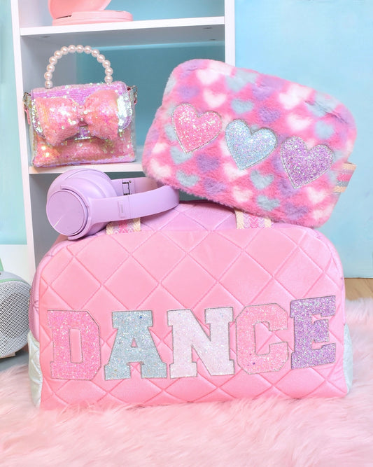 Dance Velvet Color Block Medium Duffle Bag