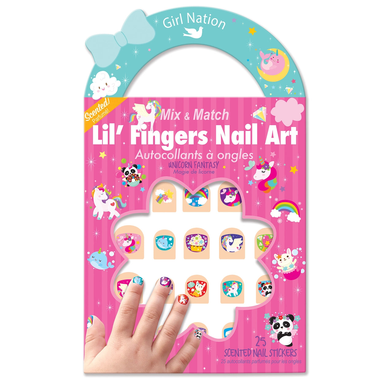 Magical Unicorn Bracelet and Nail Sticker Girly Gift Pack