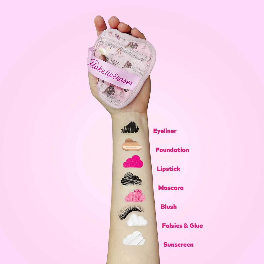 Ballet Core Makeup Eraser 7-Day Set | Bonus Pointe Shoe Case