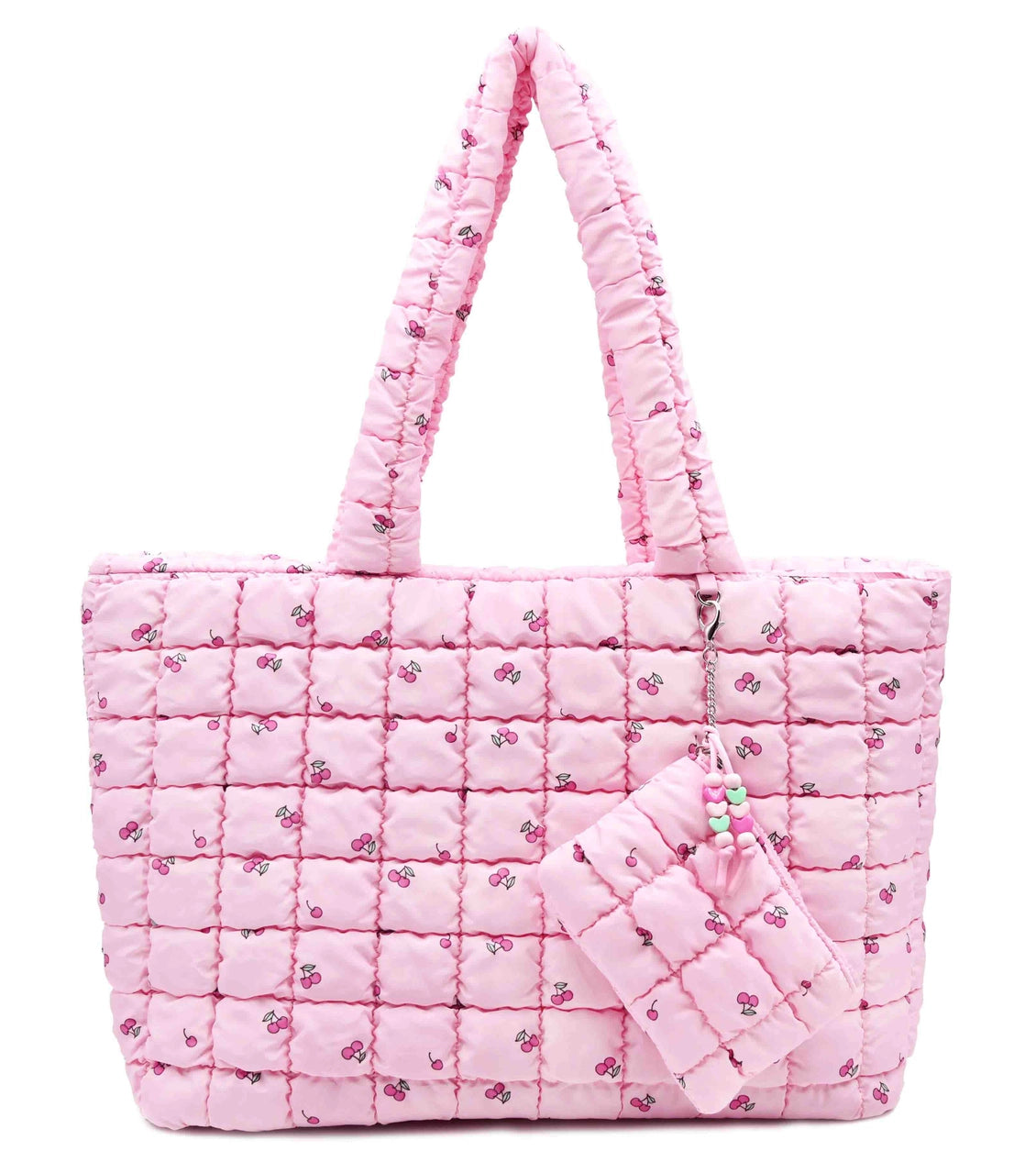 Quilted Scrunchies Large Tote Bag with Coin Purse
