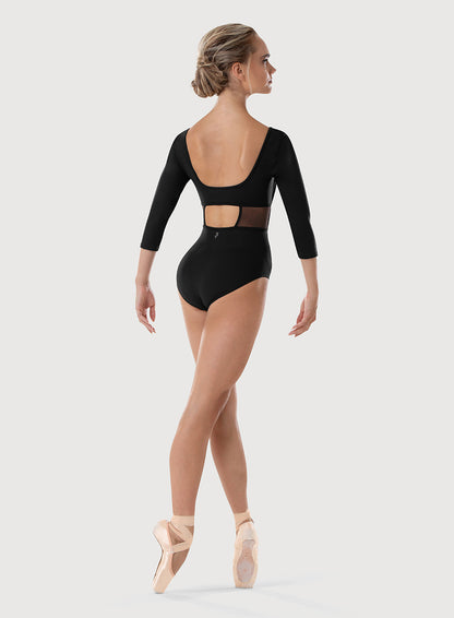 Ladies Zoey 3/4 Sleeve Leotard (L4106B)