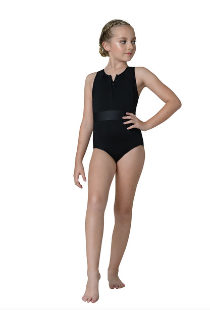 Kids Kinsley Zip Front Leotard (22117C)