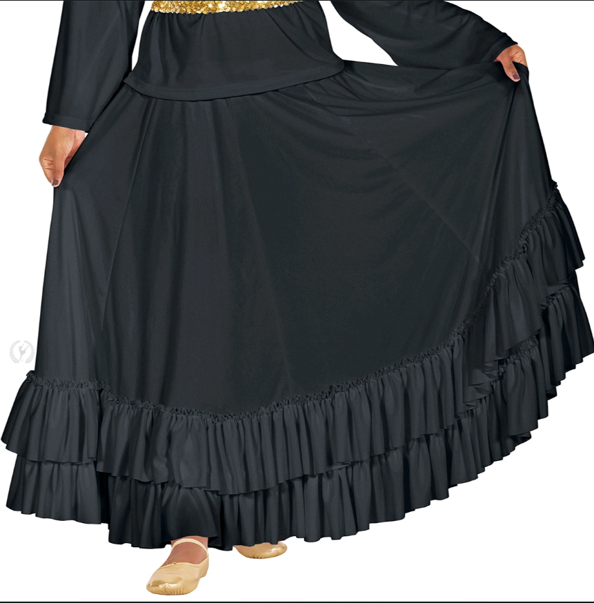 Youth Double Ruffle Skirt (Flamenco Skirt)