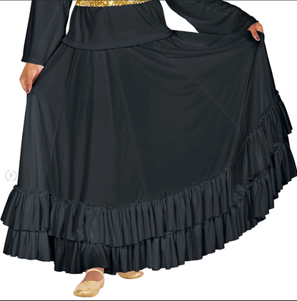 Youth Double Ruffle Skirt (Flamenco Skirt)