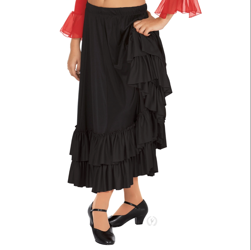 Youth Double Ruffle Skirt (Flamenco Skirt)