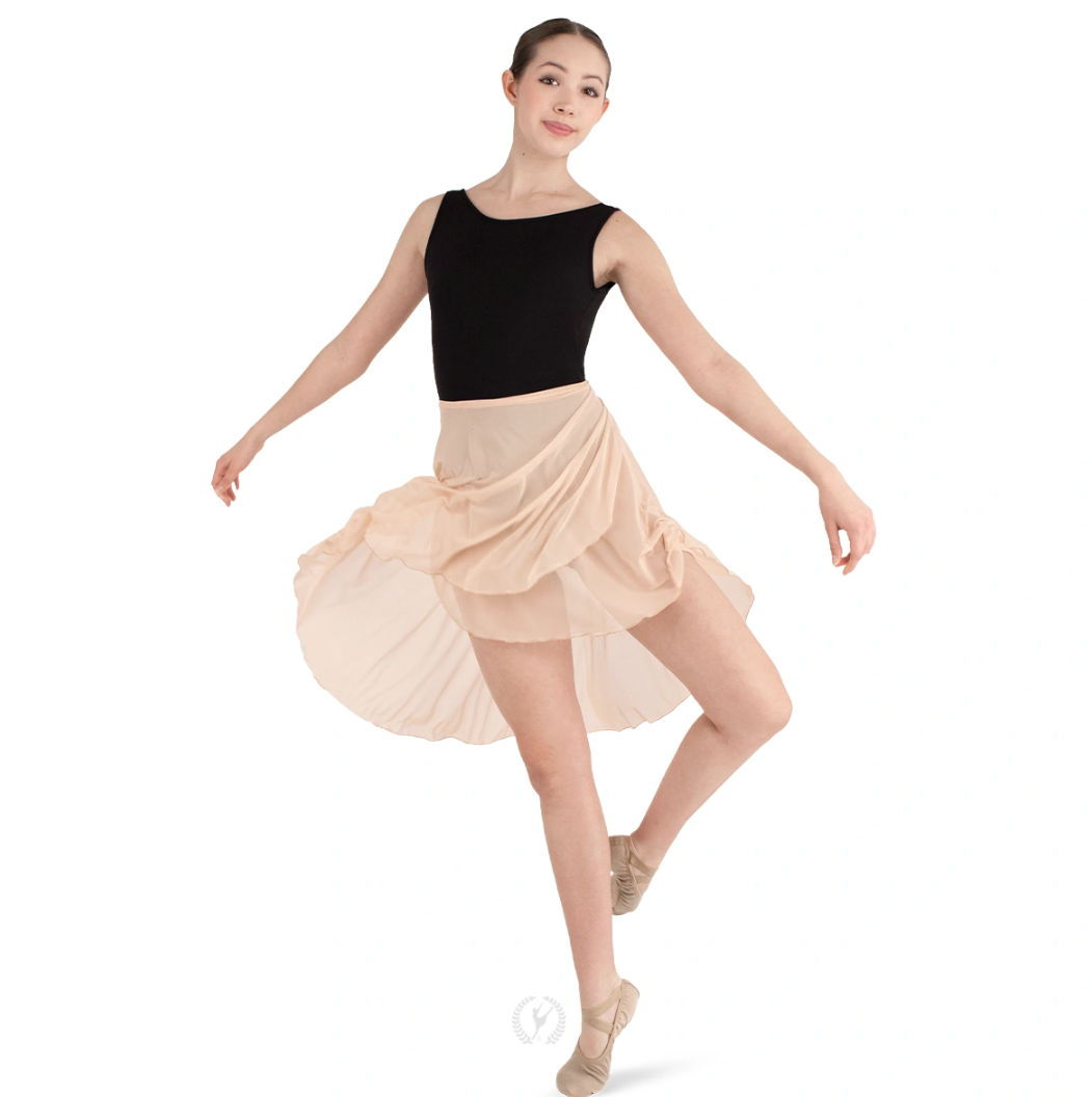 Dramatic Mesh Wrap Skirt (41136)
