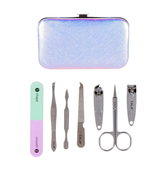 Cala 7 Piece Manicure Nail Set Implements Clipper Gift