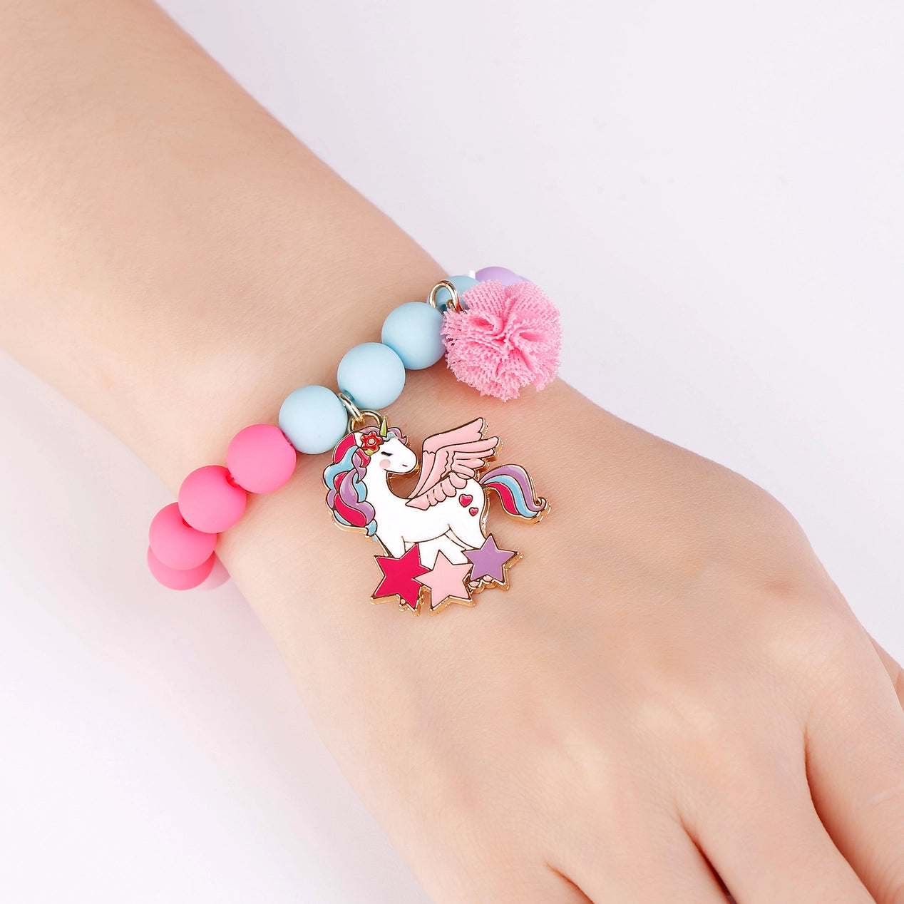 Magical Unicorn Bracelet and Nail Sticker Girly Gift Pack