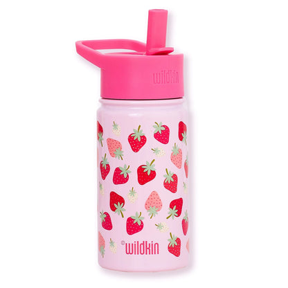 Strawberry Patch Steel Water Bottle  14 oz (20913)