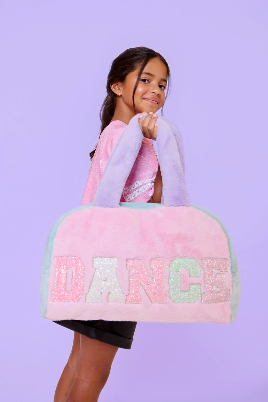 Dance Color Blocked Plush Medium Duffle Bag