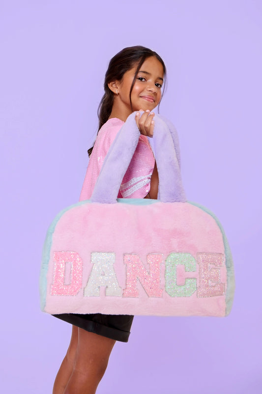 Dance Color Blocked Plush Medium Duffle Bag