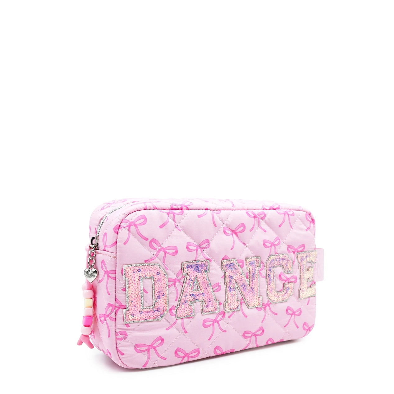 Bow Printed Quilted Pouch