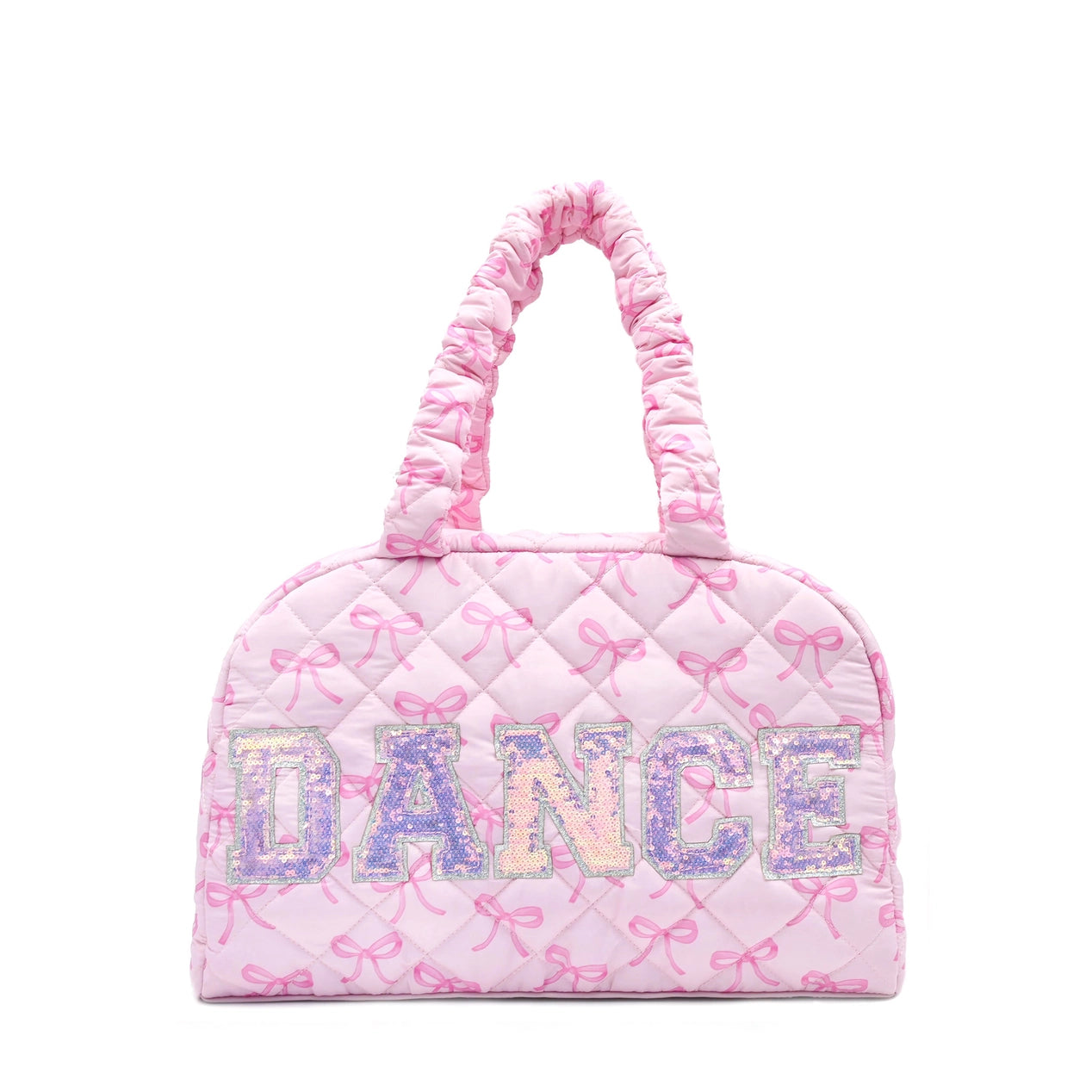 Quilted Bow Print Medium Duffle Bag