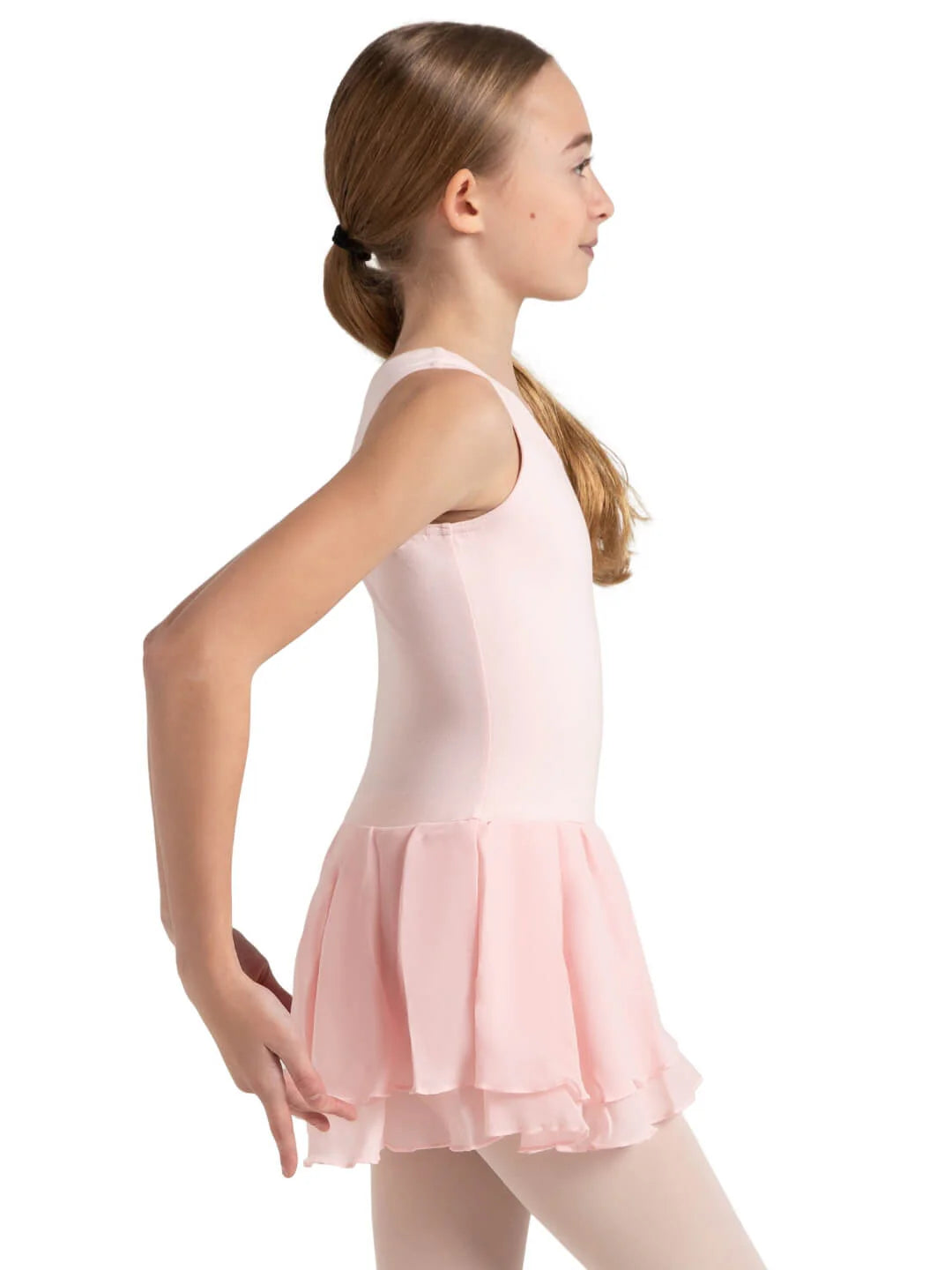 Youth Flowy Double Layer Skirt Tank Dress (CC877C)